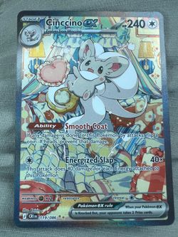 Pokémon Cinccino ex 119/086 Mega Evolution Chaos Rising SIR