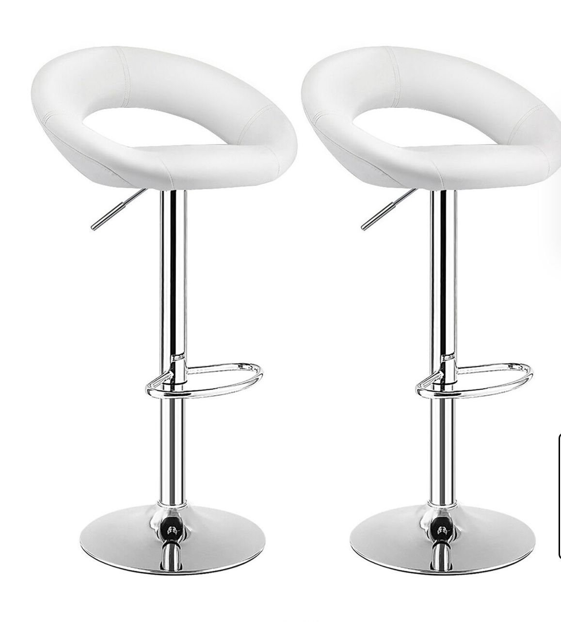 White bar stools