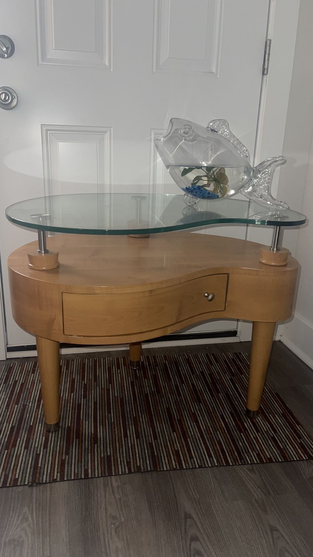 Kidney Wood Table Very Nice