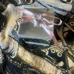 Glitter Box Jewelry Glass Hand Made 