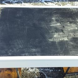 Childs chalk board and under bed storage unit in one