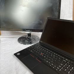 Lenovo Laptop/Viewsonic Monitor Bundle