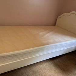 Single Bed Frame And Box Mattress