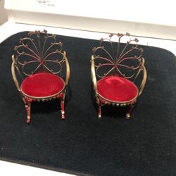 Vintage Miniature Chair  And Rocker—Cola Cola