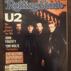Vintage Rolling Stone Magazine U2-Springsteen-Fogarty-Ads-Stories-Photos-March 14, 1985  