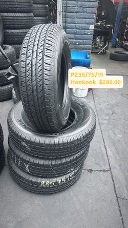 Used Set Of Hankook 235/75/15 Tires