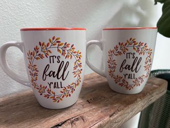 Two Fall Mugs- like new