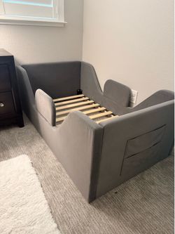Upholstered Toddler Bed