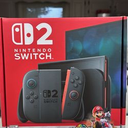 Brand New Nintendo Switch 2 With Mario Kart Bundle 