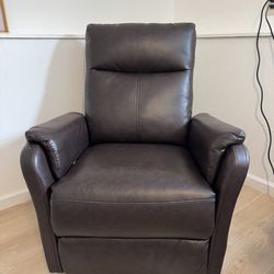 COLAMY Leather Recliner (chocolate brown)