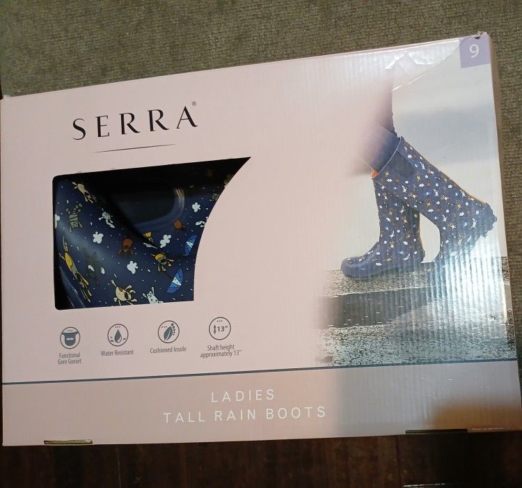 New Serra / Cats Dogs/Colorful Tall Rubber Rainboots 