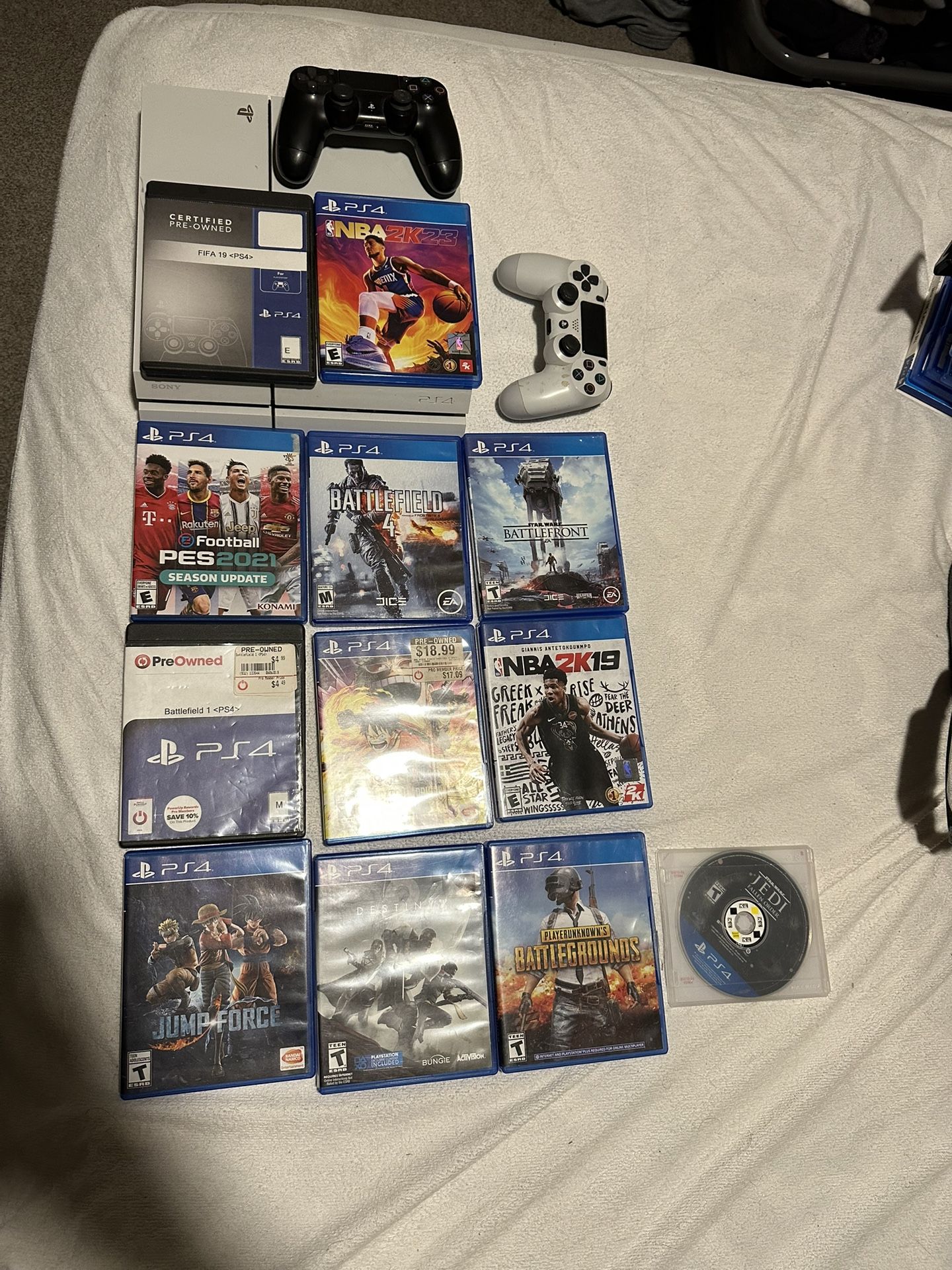 PS4 With Games And 2 Controllers