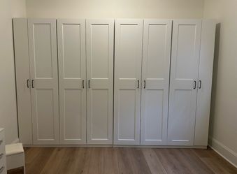 IKEA PAX Wardrobe Closet System | LED Lighting | KOMPLEMENT | Excellent Condition