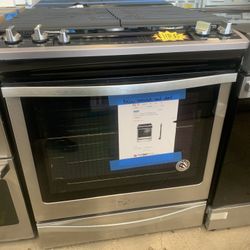 New Scratch And Dent Whirlpool Slide I’m Convention Ovev Gas Stove Stainless Steel 6 Months Warranty 