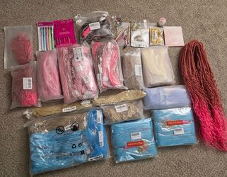 DIY Hair Extension & Braiding & Tool Lot