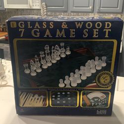 Glass And Wood 7 Game Set