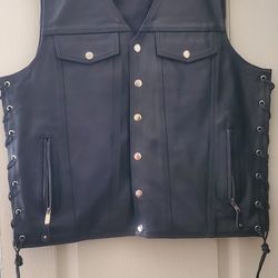 Leather King Motorcycle Vest
