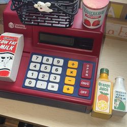 Kids Cashier Register And Kitchen Pretending Toy