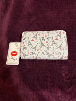 Blush Crush Paris Print Vegan Wallet