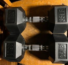 Set of 35 dumbbells