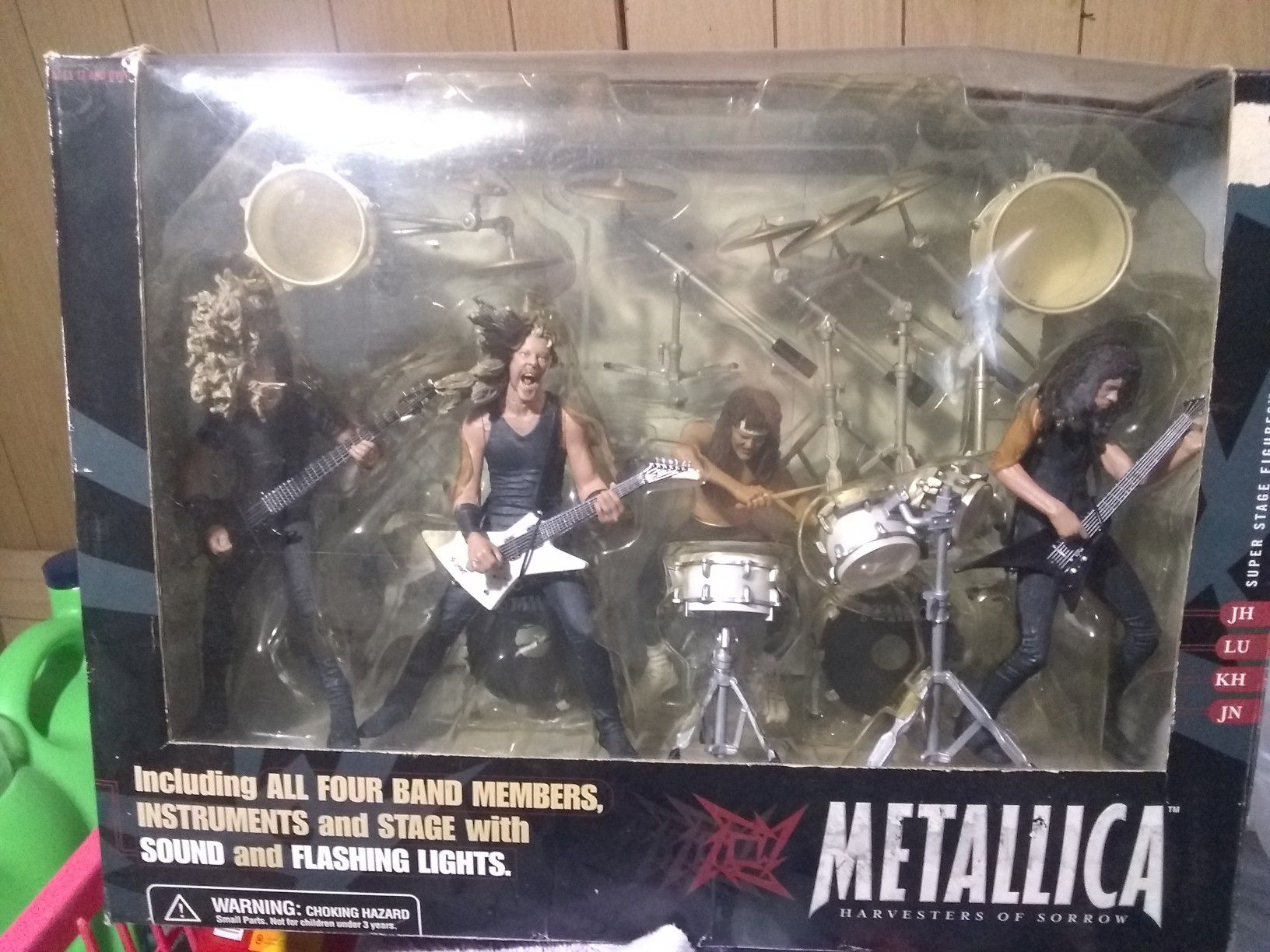 Metallica Harvesters of Sorrow Super Stage Figures ENTIRE BAND - James Hetfield, Kirk Hammett, Jason Newsted, Lars Ulrich