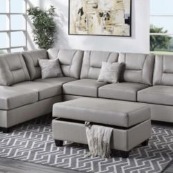 Sectional Sofa + Ottoman