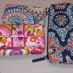 Vera Bradley Wallet, Makeup Bag And Wristlet 