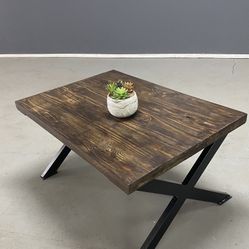 Industrial Reclaimed Wood Coffee Table