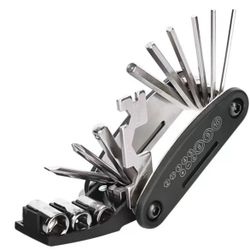 Bicycle tools, hexagonal screwdriver socket wrench, portable folding repair accessories, multifunctional riding kit
