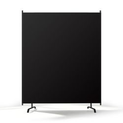 Room Divider Panel, Siebwin 3 Panel Folding Privacy Screens With Wider Feet, 12Ft X 6FT Portable Room Partition For Room Separator, Room Divider Scree