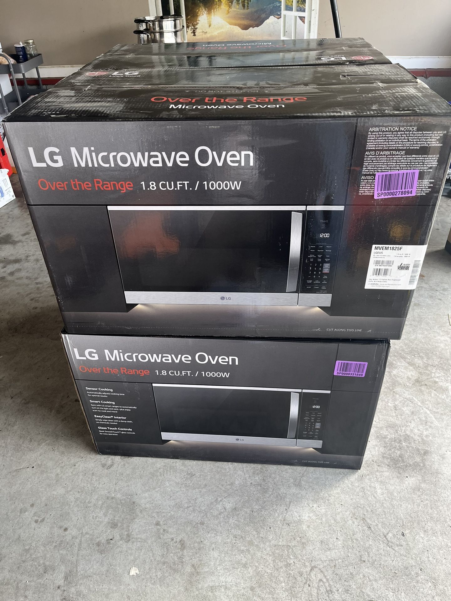 LG 1.8 Cu. Ft. Over-the-Range Smart Microwave - Stainless Steel NEW