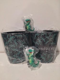 AMC Hoppers Tom the Lizard Popcorn Bucket and cup topper sets.