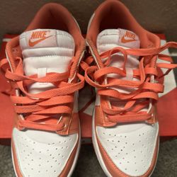 Peach And White Dunks 