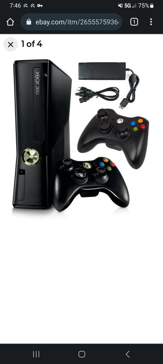 Xbox 360 E Slim Black  Bundle