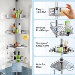 Corner Shower Caddy  adjustable height 47-121 in