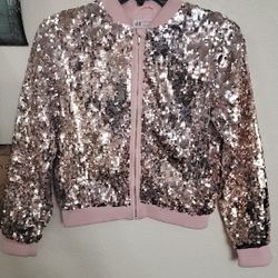 Girls, H&M Jacket in Pink and Gold 9-10