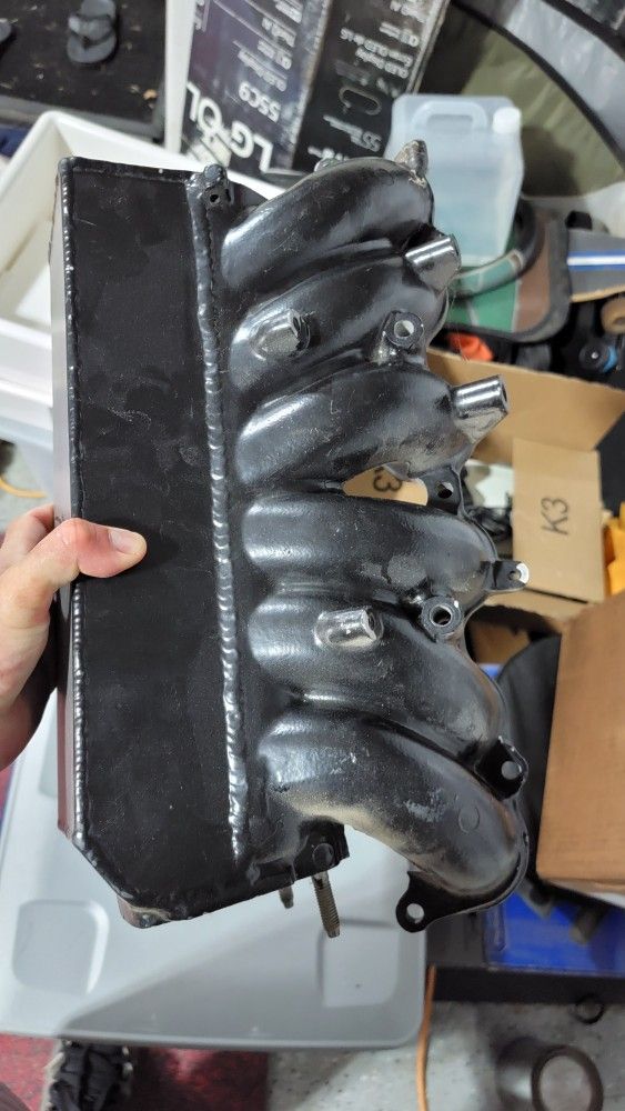 sc300/Supra 2jz custom FFIM front facing intake manifold