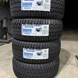 (4) - 235/45/18 Sailun Ice Blazer WSTX Snow Tires