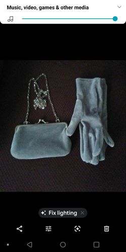 Purse with matching gloves