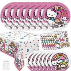 Hello Kitty Birthday Party Decorations for 8 Guests, Party Supplies  