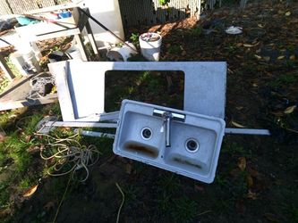 Rv Kitchen And Bathroom Sink With Counter Top 