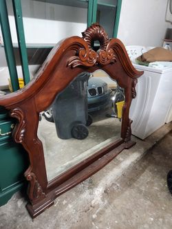 Oak Dresser Mirror
