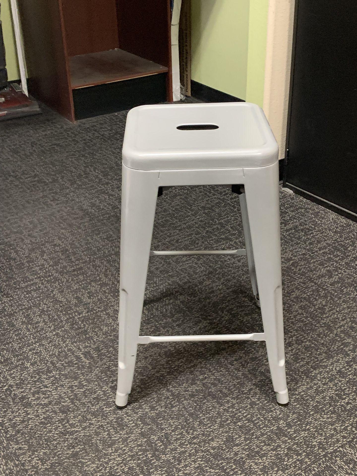 Metal Gray Stools