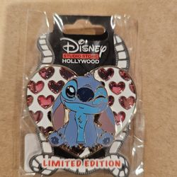 Stitch Valentines Heart Pin