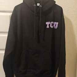 TCU Black Men's Hoodie Size Medium Like New 