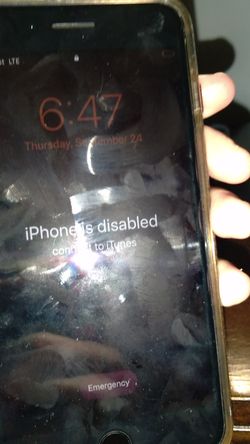 Iphone 7 plus disabled