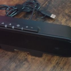 USB & Bluetooth Speaker Bar For Monitor Or Desk 