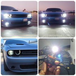 LED Headlight Bulbs Upgrade For Dodge Challenger Charger Ram