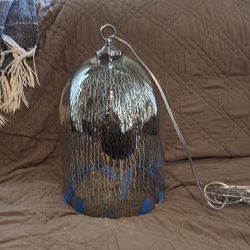 Hanging light fixture.