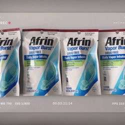 $5 each AFRIN Vapor Burst Stick 0.8 ml - Rosemary, Eucalyptus Exp 1/2026